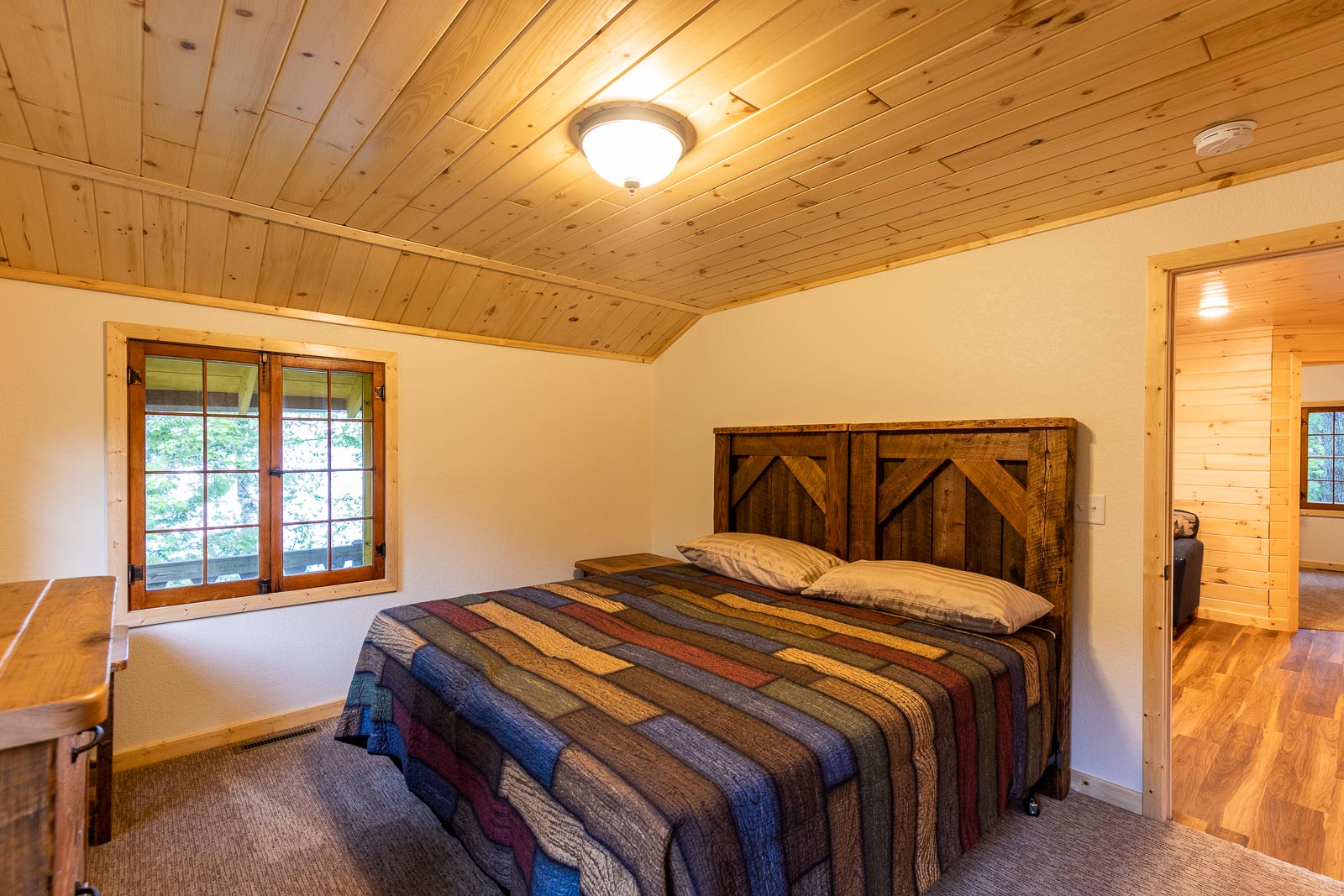 Alpine cabin bedroom