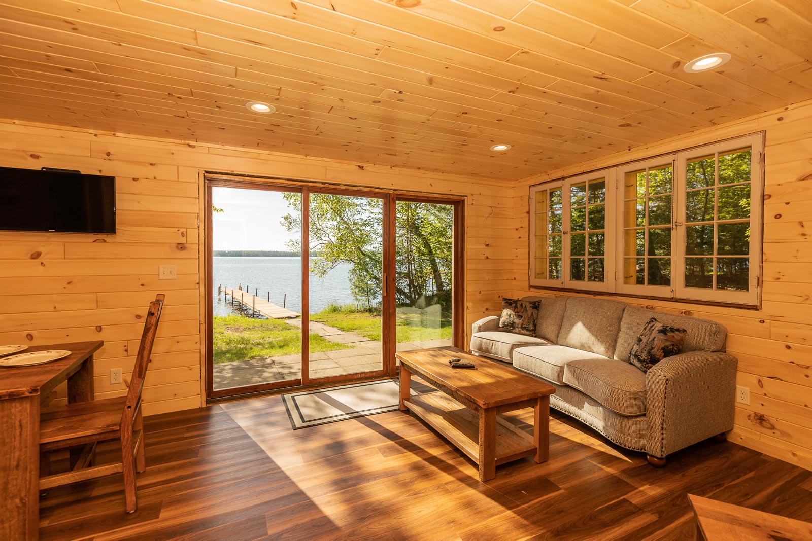 Alpine cabin living room
