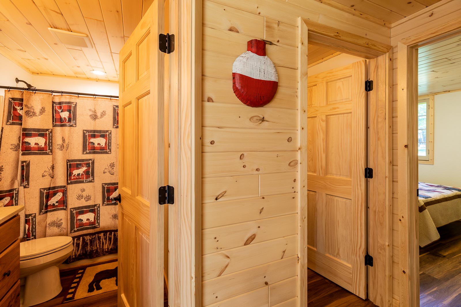 Alpine cabin hallway