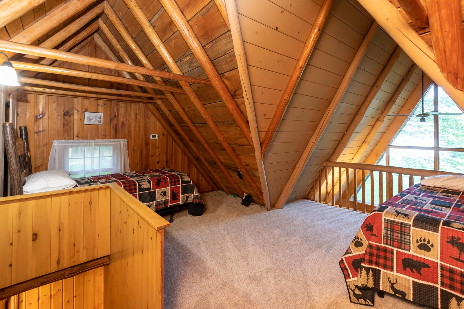 Norway cabin loft twin bed