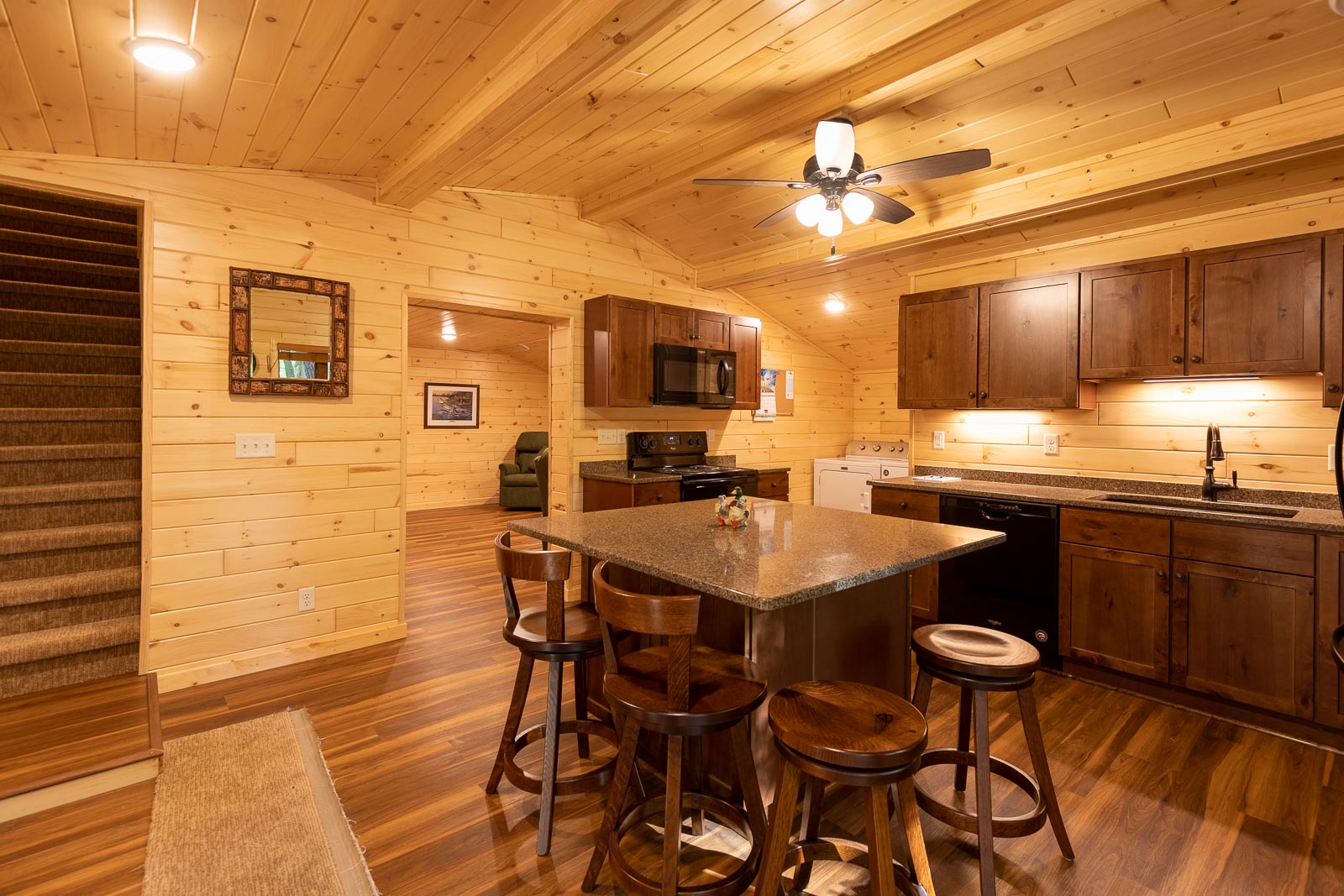 Spruce cabin kitchen